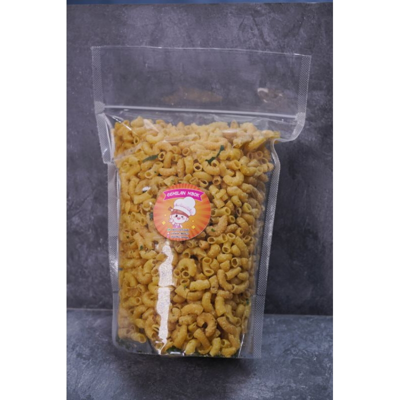 

MAKARONI 500GRAM /MAKARONI CEMILAN MBOK / MAKARONI RENYAH / CEMILAN KEKINIAN /CEMILAN MBOK / MAKARONI ENAK