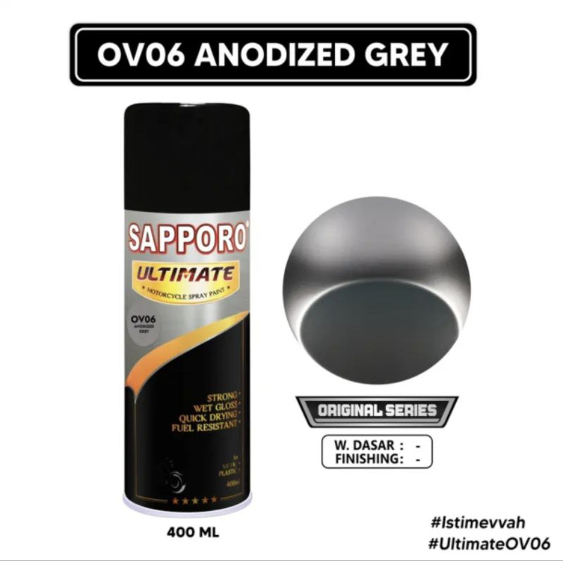 Sapporo Ultimate OV06 Anodized Grey
