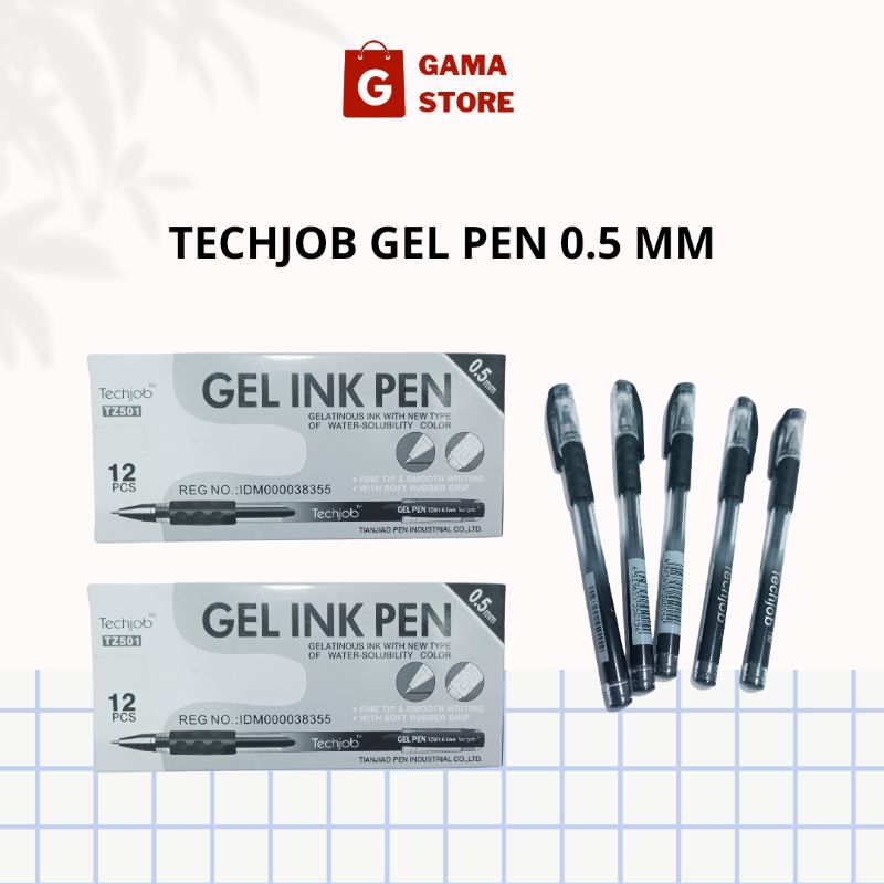 

Techjob Gel Pen/Pulpen Gel Ink