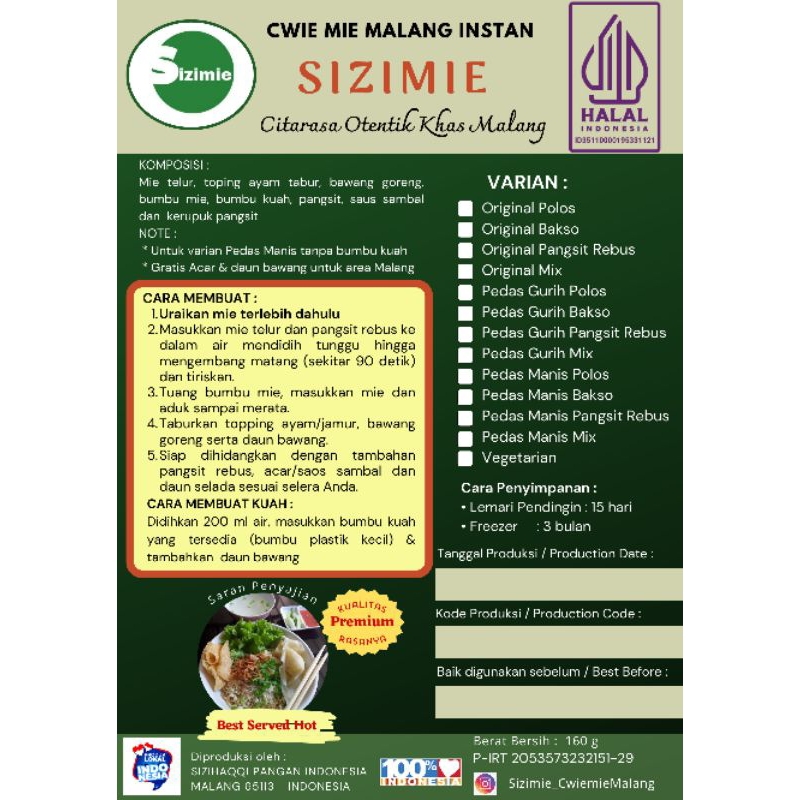 

Cwiemie Pedas Manis Original Sizimie | Cwimie | Cwiemie |Cwie Mie | Bakmi | Mie Pangsit | Pangsit
