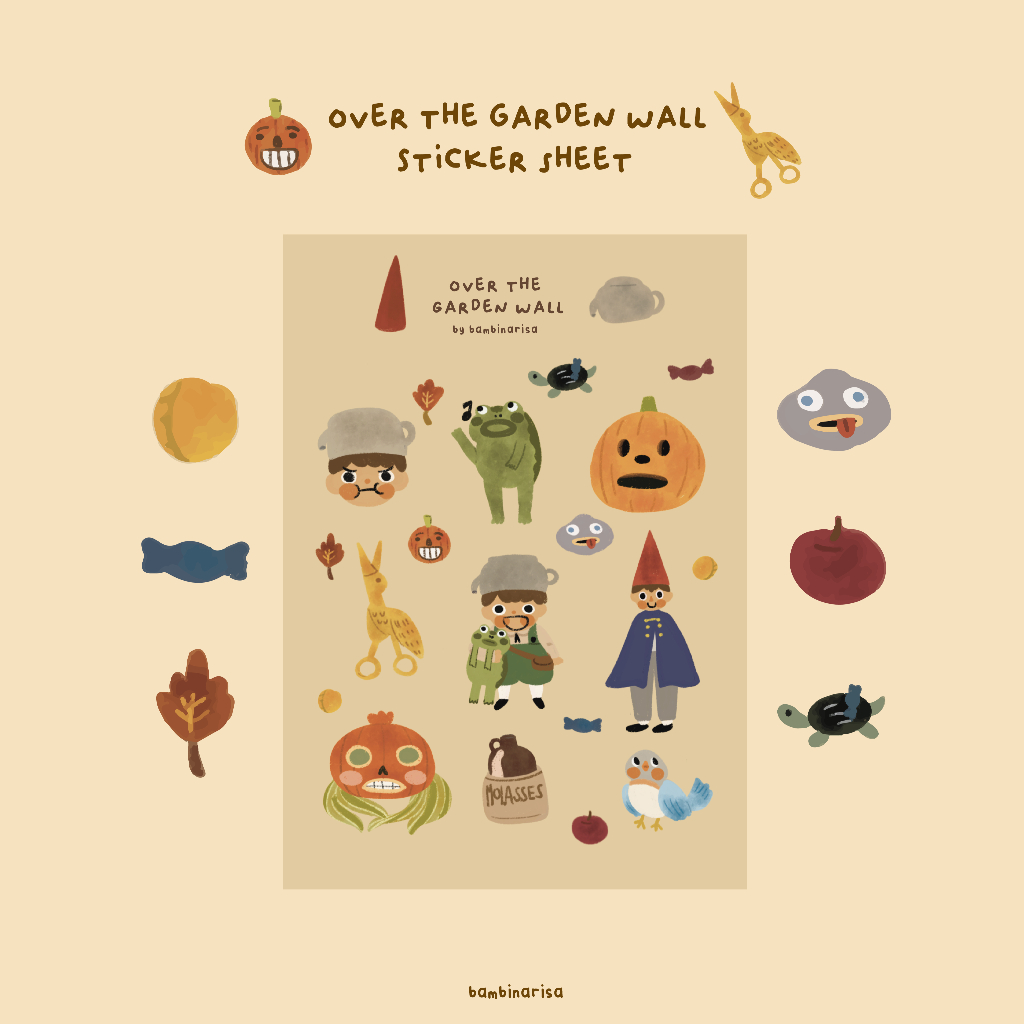 

Over The Garden Wall Sticker Sheet