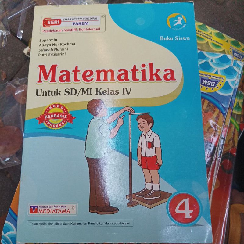 buku matematika Mediatama SD kelas 4 buku siswa original