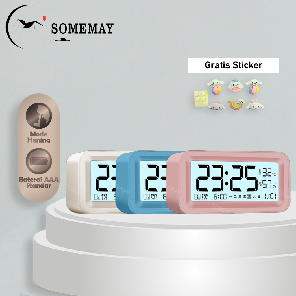 SOMEMAY  Jam alarm M35/ Digital Jam Weker Mini Mode Alarm / Jam dinding digital LED