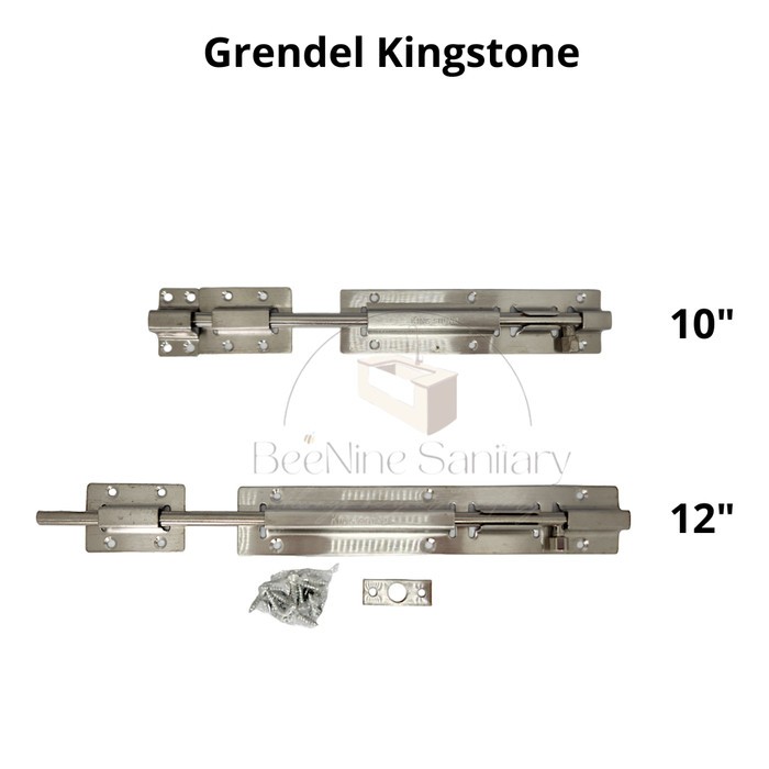 Grendel Pintu Panjang Stainless Steel KING STONE/ Grendel Jendela / Grendel Pintu / Grendel Stainles