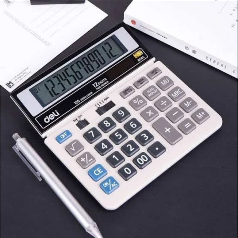 

DELI C868C KALKULATOR KANTOR 12 DIGIT