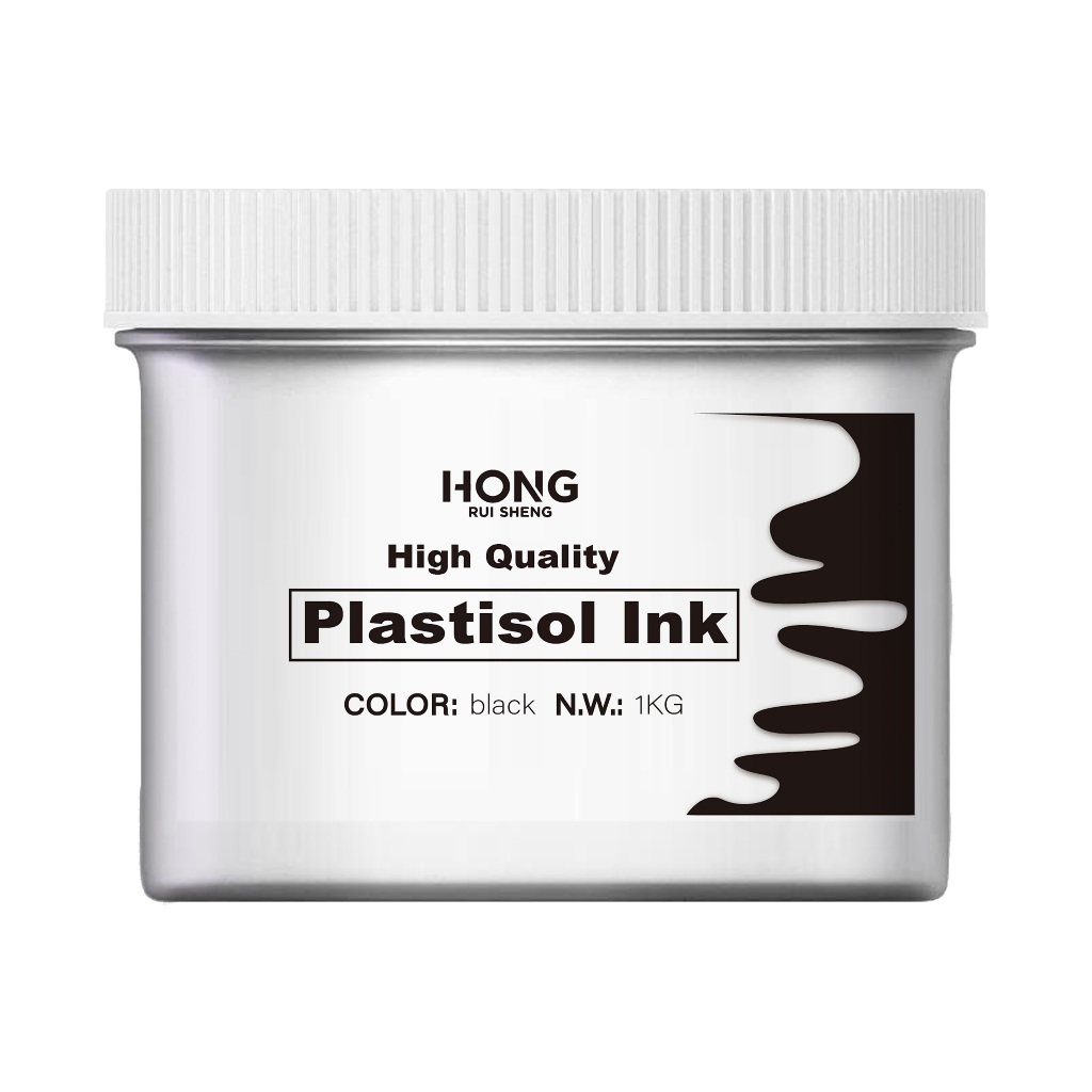 

HONG RUI SHENG Plastisol Hitam Tinta Sablon Brain 1KG - Warna Kaya, Mudah Dicetak