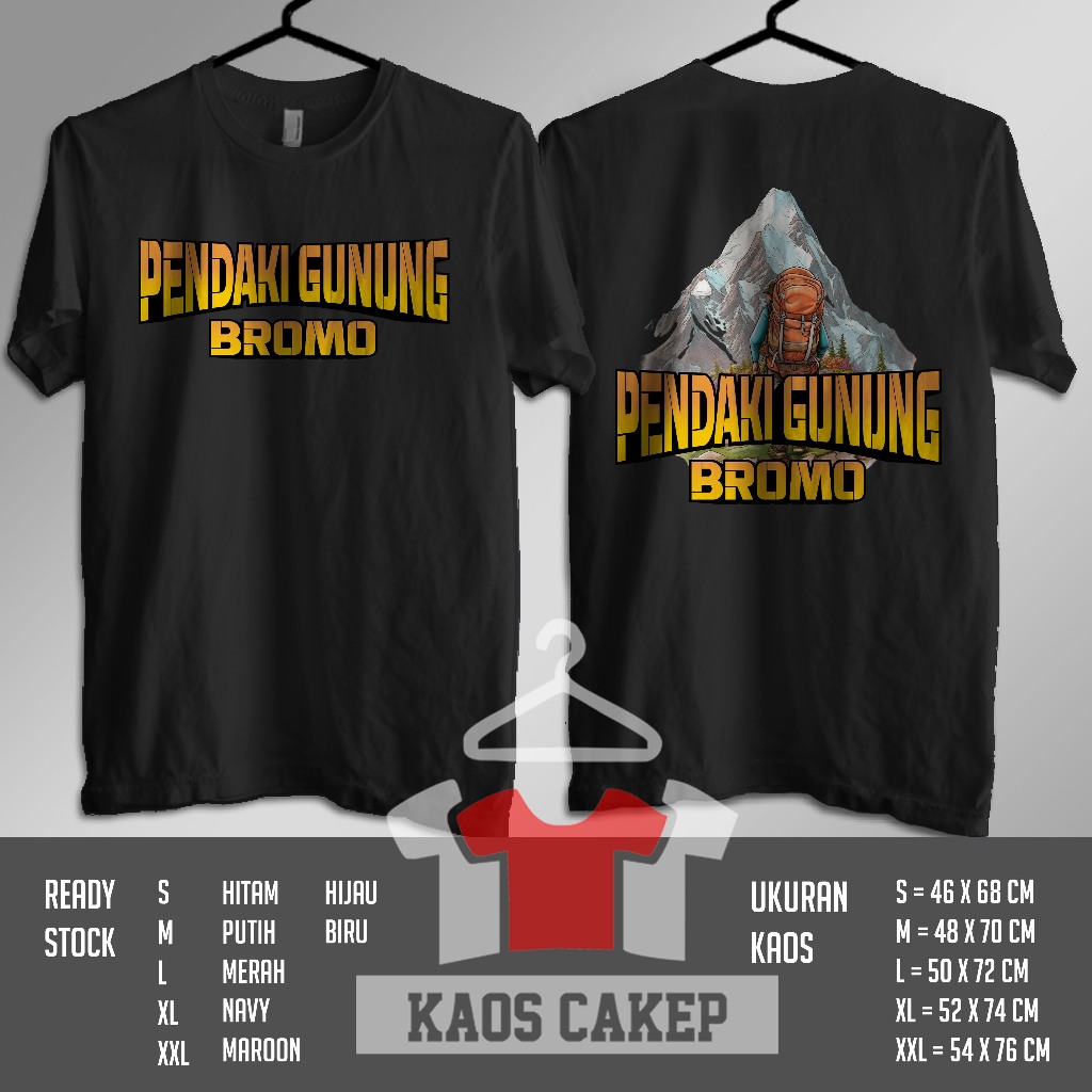 Kaos Pendaki Gunung Bromo Outdoor Desain Kece Db Baju Distro