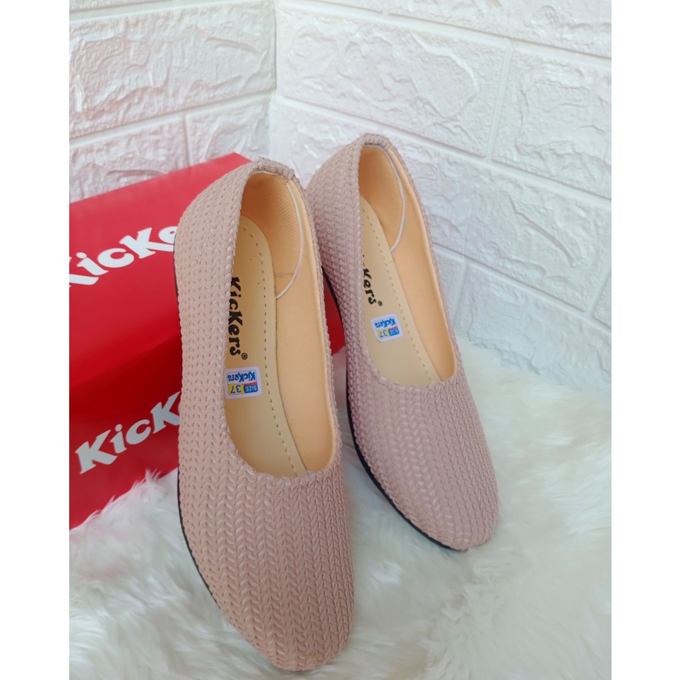 KODE D75P sepatu balet rajut wanita import  sepatu wanita balet flat shoes  sepatu wanita rajut impo
