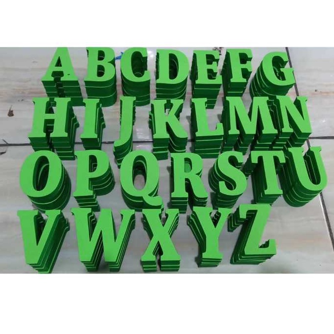 

KODE E38U Abjad Spons Ati Spon Papan Bunga Abjad Huruf AZ tggi 15 cm dan 2 cm Huruf Alfabet