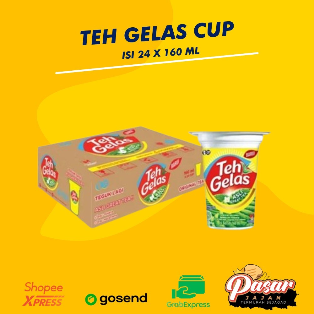 

Teh Gelas Cup 1 Karton Isi 24 Cup X 200ml Khusus Dalam Kota Pengiriman Instan