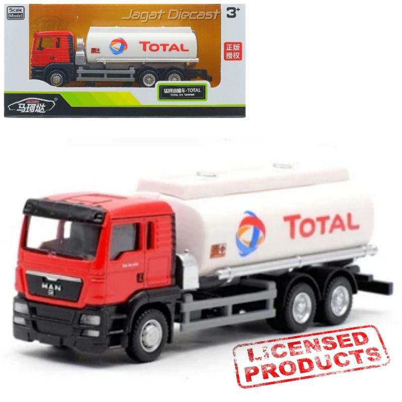 RMZ Mainan Mobilan Truk Tangki Pertamina Total ARAL BP Beyond Petroleum Truck MAN TGS Custom Miniatu