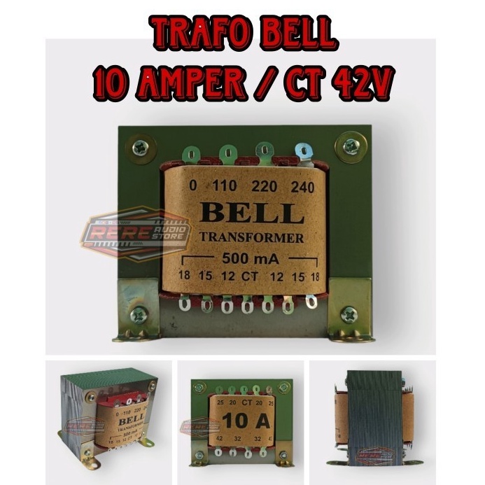 KODE H36O Trafo 1A Merk BELL Transformer  Travo 1 Amper CT 42V Tembaga Murni