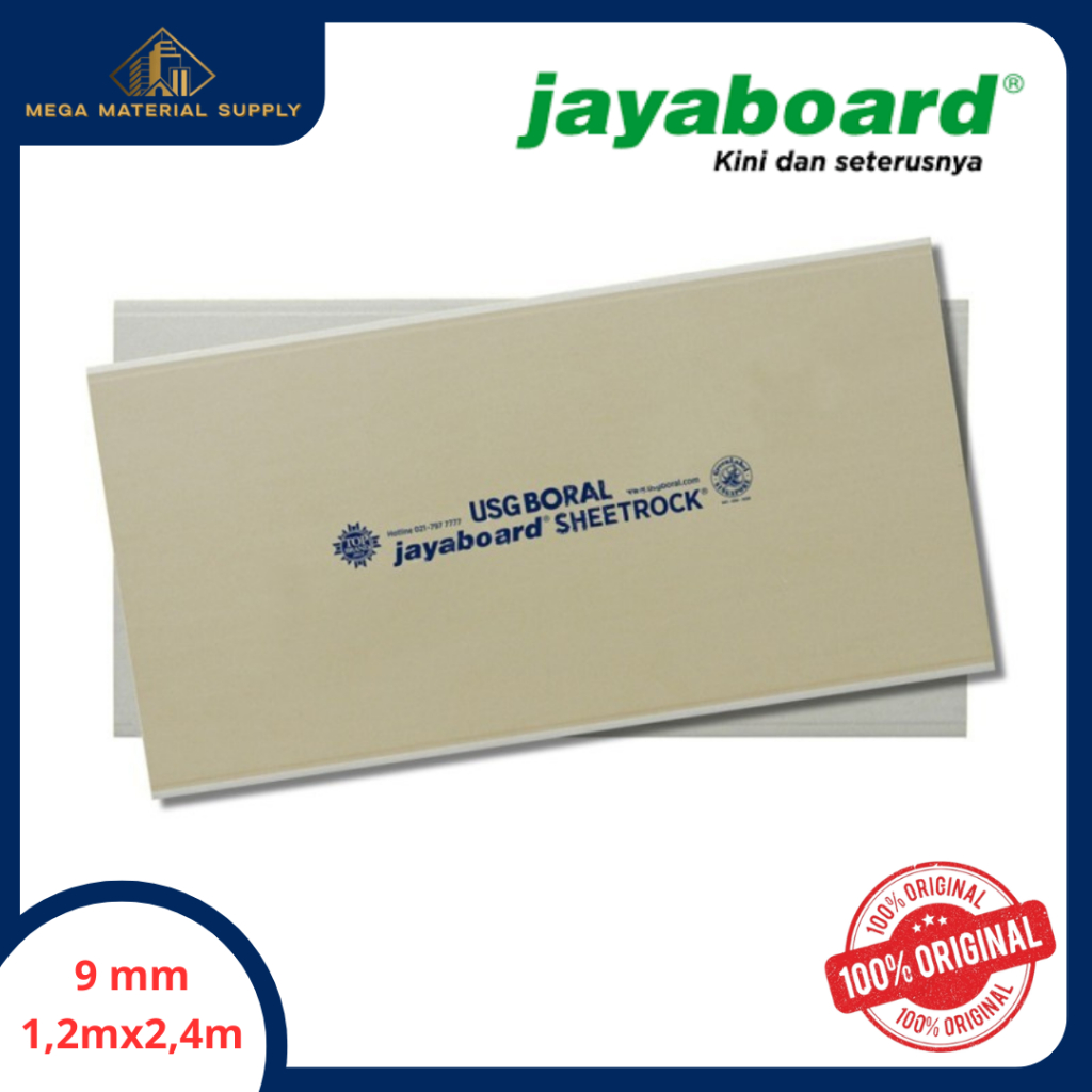 Gipsum Jaya 9mm / Gypsum Jayaboard 9mm 1200 x 2400