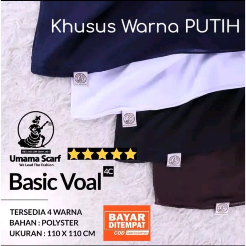 HIJAB SEGIEMPAT UMAMA BASIC VOAL | NC- ORIGINAL UMAMA HIJAB SEGIEMPAT ANTI LETOY