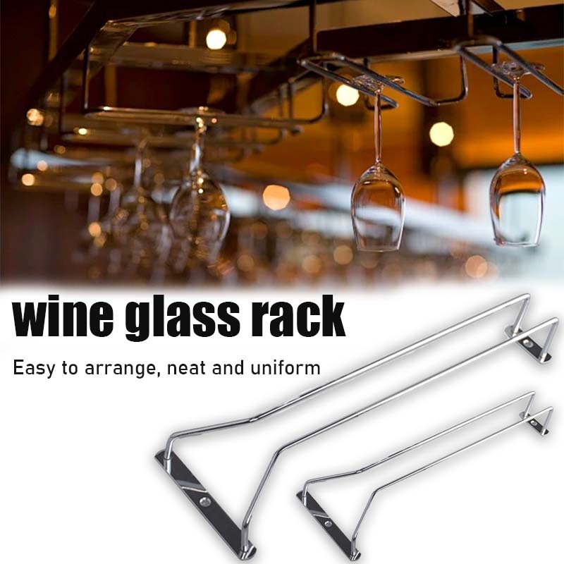 Gantungan Gelas Wine Untuk Bar Dan Dapur Cafe Rak Gelas Dinding