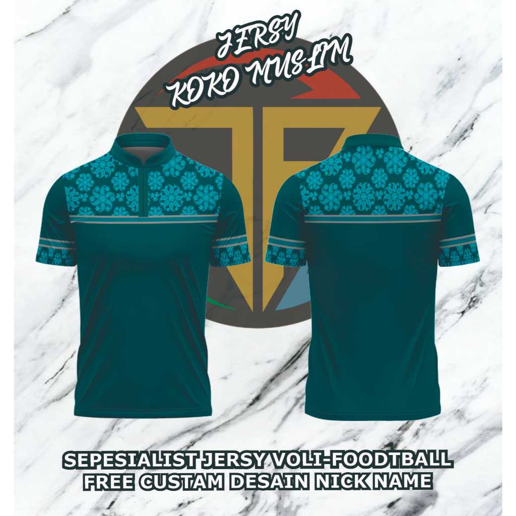 BAJU MUSLIM PRIA LENGAN PENDEK DAN PANJANG BAJU KOKO JERSEY KAOS KOKO MUSLIM