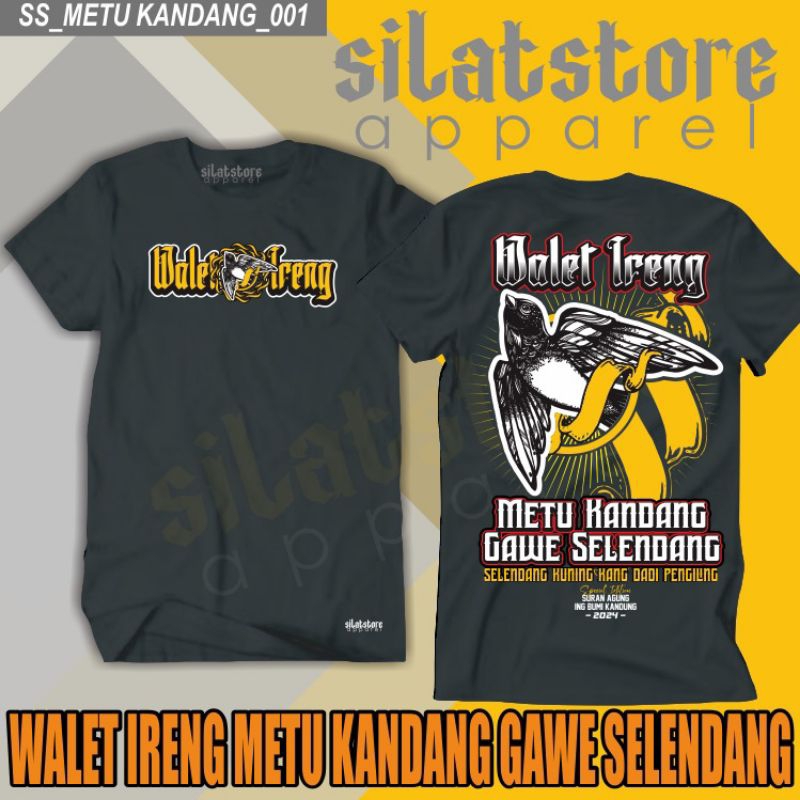 Kaos Pshw Tm./Kaos Sh Winongo/Kaos Walet Ireng/Kaos Pencaksilat