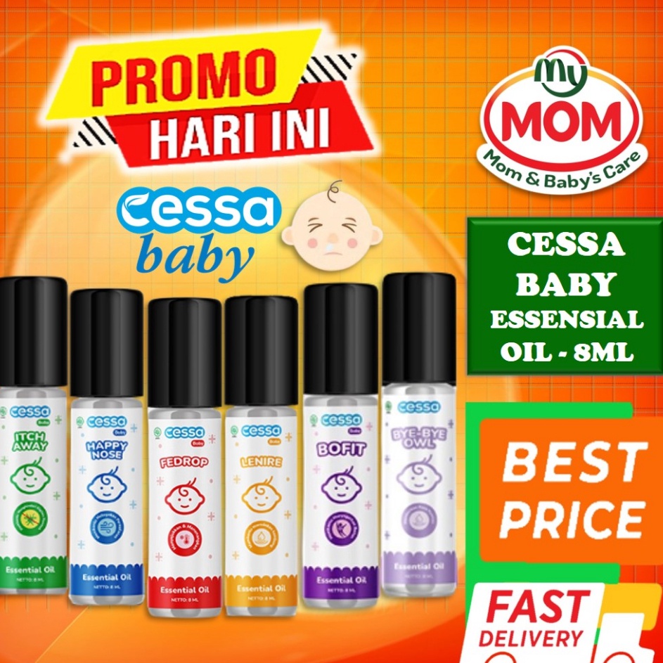 

KF7 CESSA Baby Essential Oil 3 Tahun 8ml Fever Drop Cough Flu Bugs Away Immune Booster My Mom