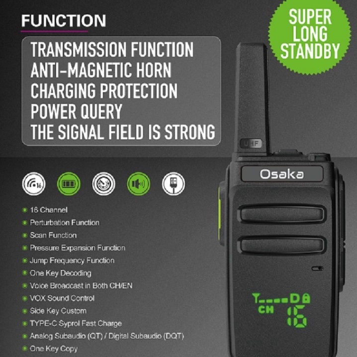 KODE O73E HT MINI OSAKA A1 WALKIETALKIE LEBIH MURAH