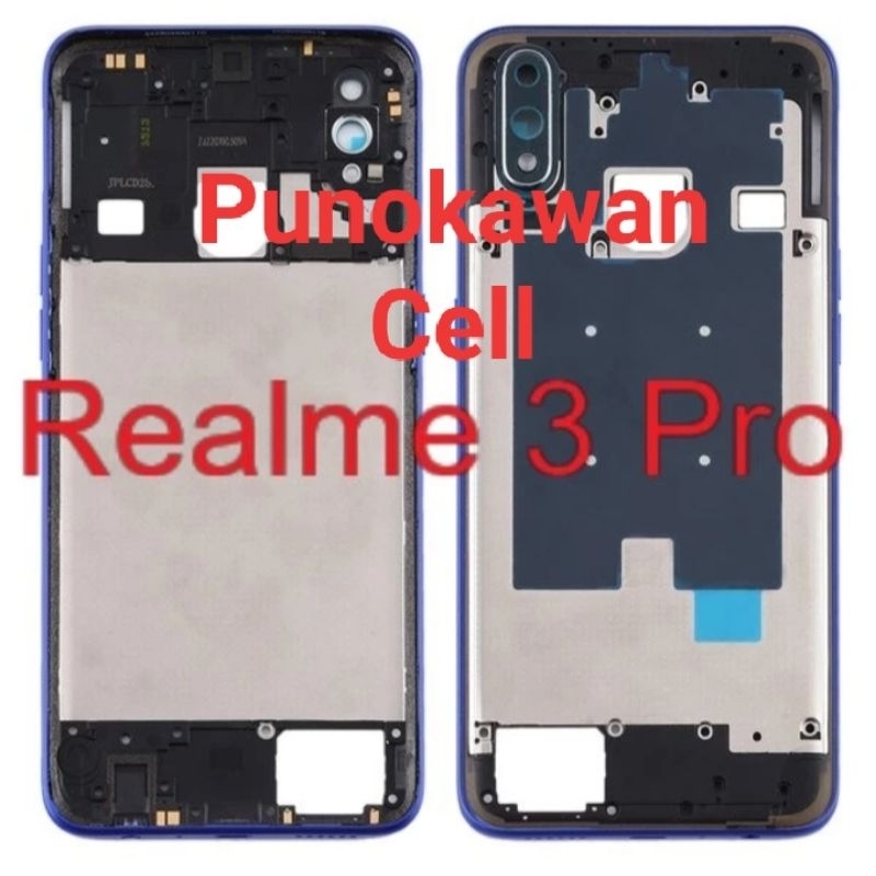 Bezzel - Tulang Tengah Realme 3 Pro / Middle - Tutup Mesin Realme 3 Pro RMX1851
