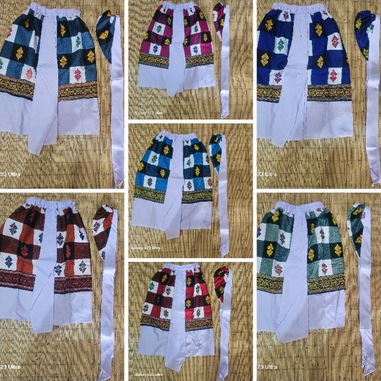 KODE V9Q7 Set Kamen Jadi Dan Udeng Bali Anak ukuran M dan L  Kamen Jadi Anak LakiLaki  Set Adat Bali