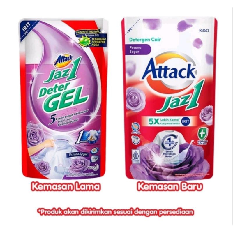 Attack Jazz1 Detergel / Sabun Cuci Baju Cair 700gr/750gr