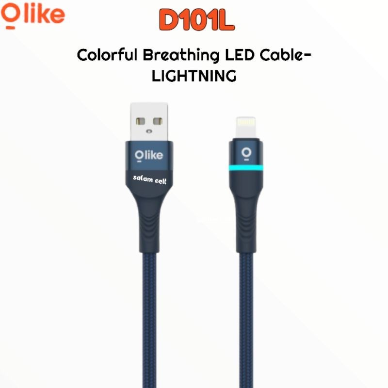 Kabel Data Olike D101C-type c D101M-micro D101L Iphone -Rgb Produk Original Fast charging 3A