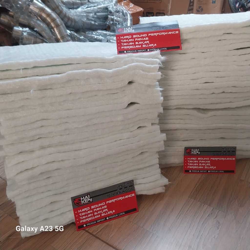 Senter_Ajaib Glasswool Gasbul Knalpot Tahan Bakar Serat Putih Gaspol Gasbul Knalpot Racing