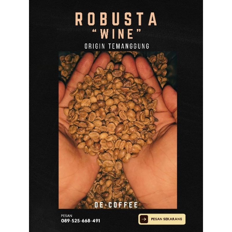 

Biji Kopi Robusta Wine (Green Bean) 1Kg