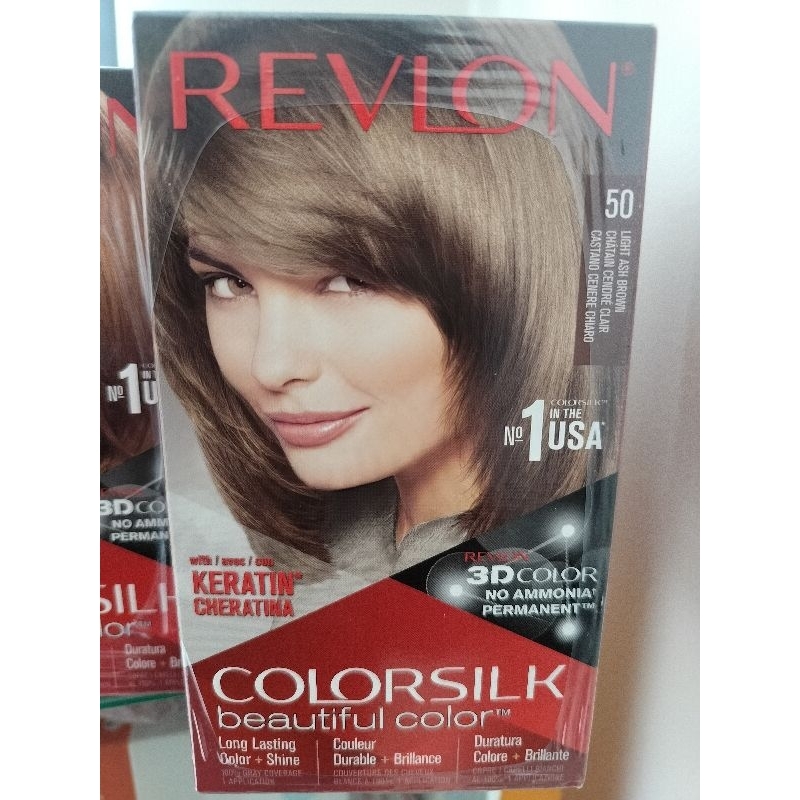 Revlon hair color silk|| no 50 Light Ash Brown
