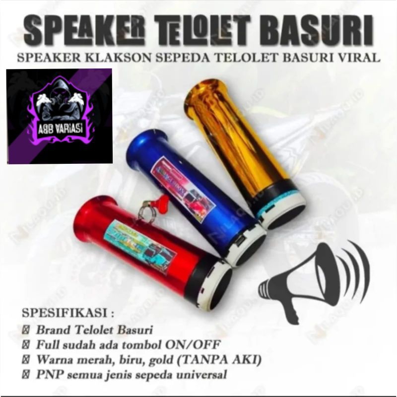 TELOLET BASURI KLAKSON SEPEDA TELOLET BASURI SPEKER