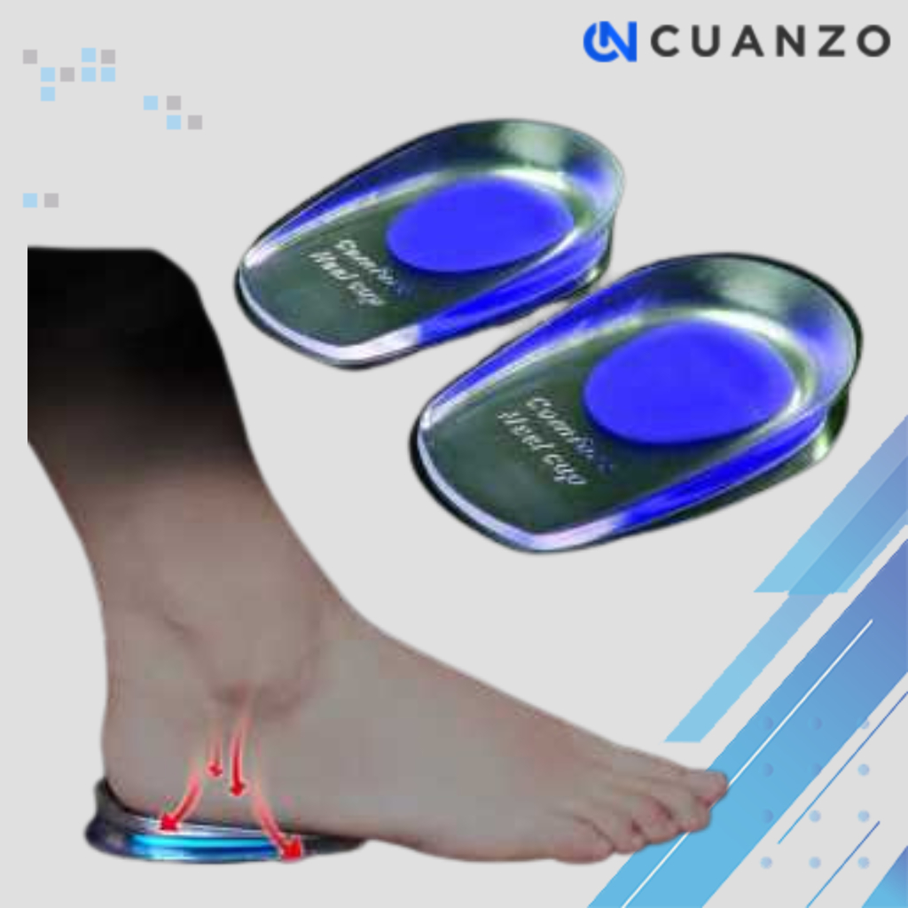 Alas Kaki Sol Sepatu Soft Silicone Gel Half Heel for Woman / Sol Sepatu Gel Safety Silicon Kaki Peni