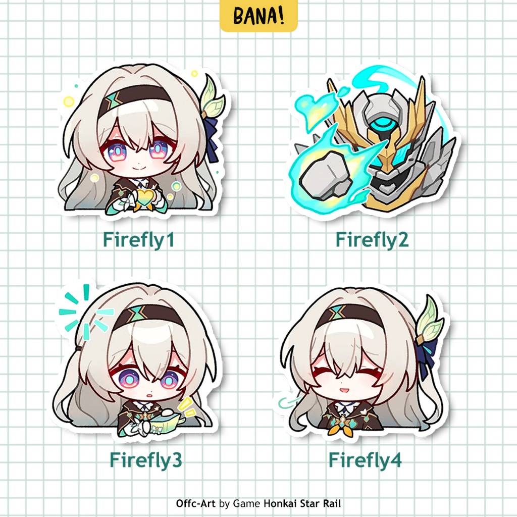 Stiker FIREFLY HSR Bijian Stiker Anime | BANA