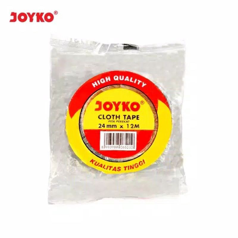 

PAKET INSTAN Cloth TapeLakban Kain Warna Hitam 24 mm x 12 meter Joyko Orange Core