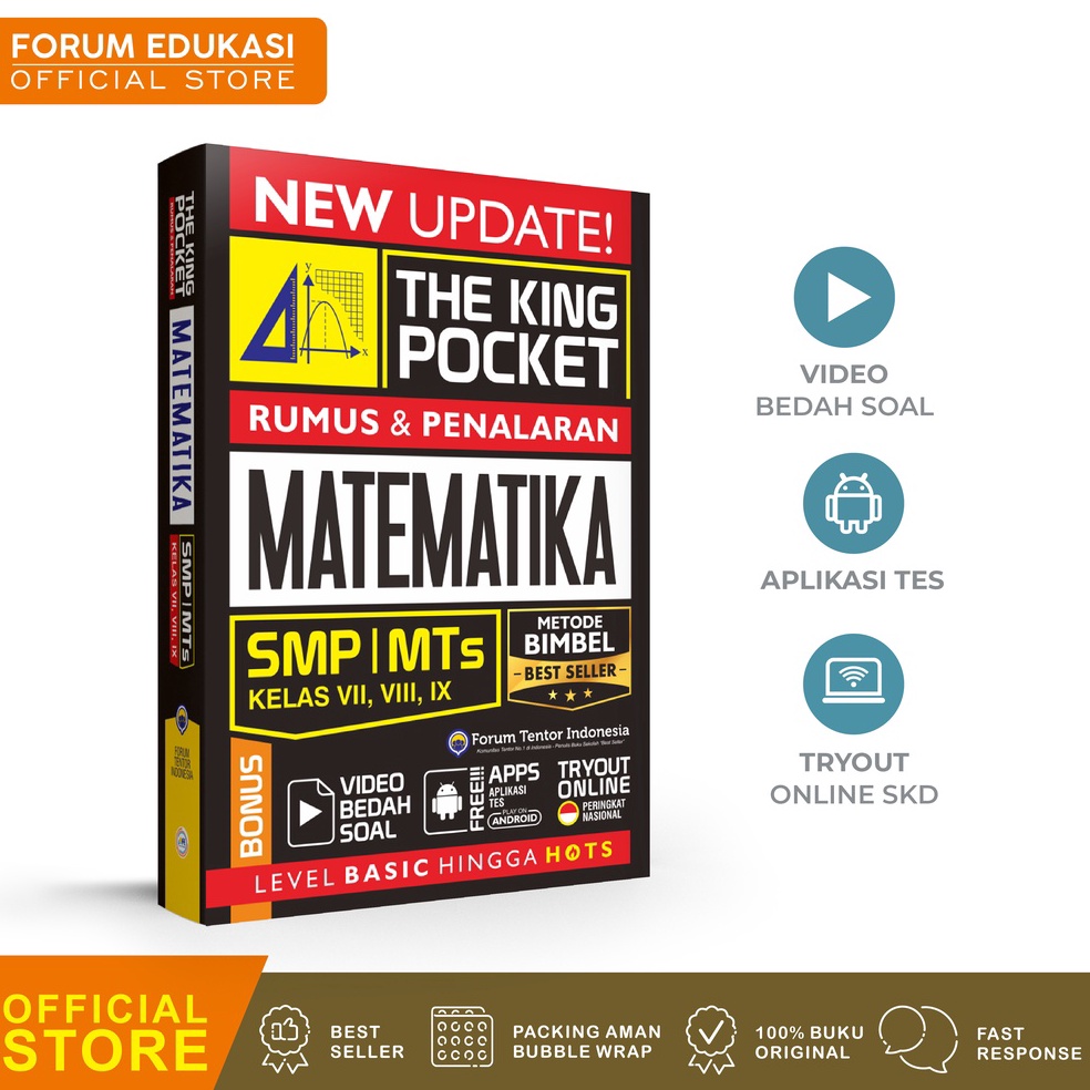 KODE S14U The King Pocket Rumus Dan Penalaran Matematika SMP MTS Kelas Vii Viii Ix