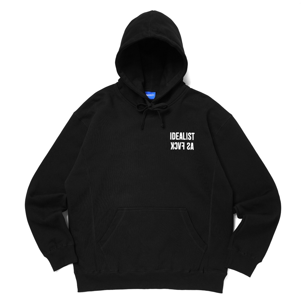 HOODIE Idealist As Fvck Hoodie Black Free Stiker