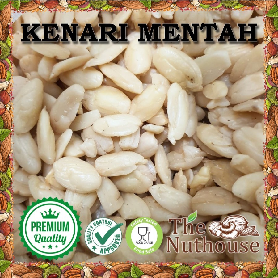 

NUTHOUSE Kacang Kenari Mentah Utuh / RAW Kenari Whole Nuts