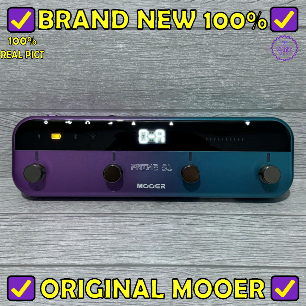 Efek Gitar MOOER Prime S1 Intelligent Smart Multi Effects Processors Pedal Guitar Elektrik Akustik B