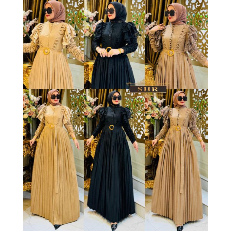 " NEW " READYY MAXII DRESS KAYU MANIS SERAT KAYU PREMIUM BY SHR ORI IMPORT//GAMIS SHR ORI//GAMIS TER