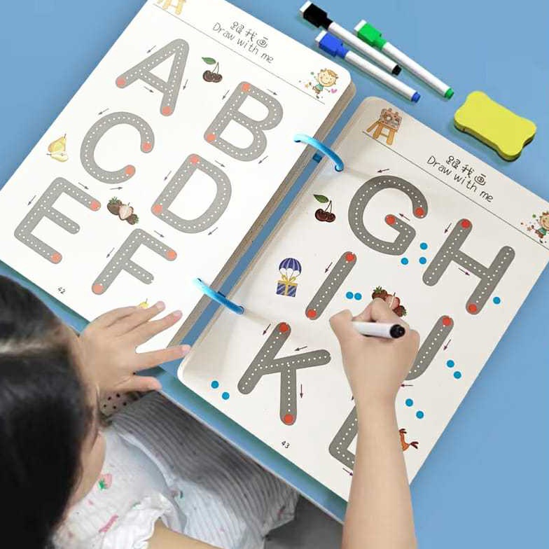 

KODE F9Y JUALSERBAADA18Buku Edukasi Dini Belajar Menulis Dan Menggambar Anak Mainan Untuk Perkembangan Otak Anak Early Learning Education Book For Kids