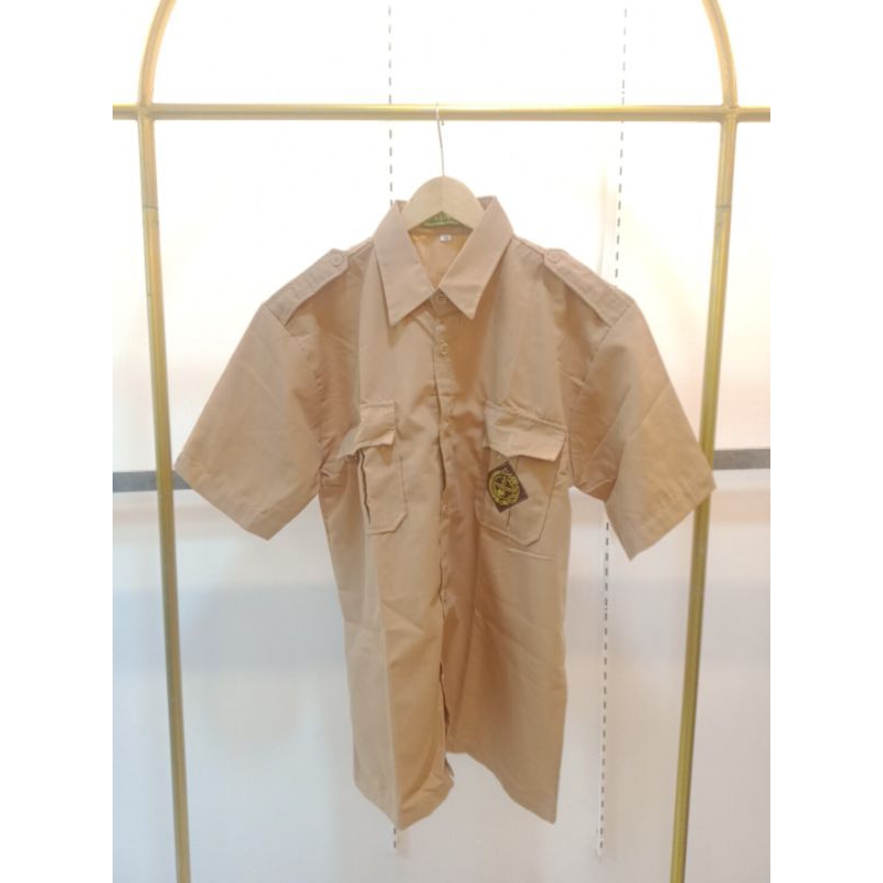 Baju Pramuka laki Lengan Pendek Seragam Sekolah SD SMP SMA baju Pramuka laki penggalang
