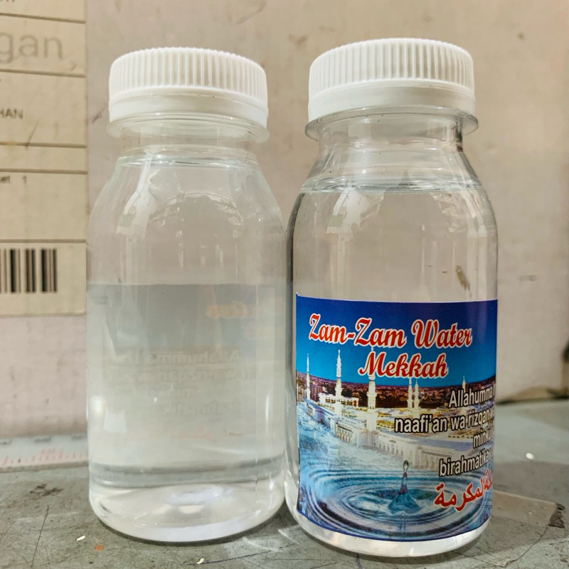 

Air zam-zam 80ml zamzam water beserta do'a di botol