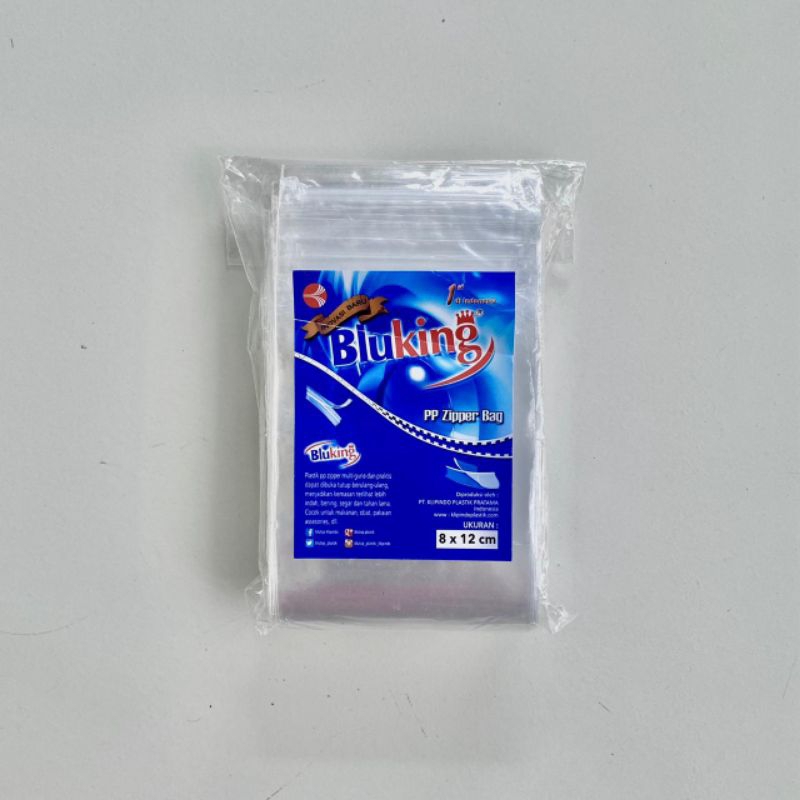 plastik klip PP bening ukuran 8x12 ketebalan 50mc (0,05)