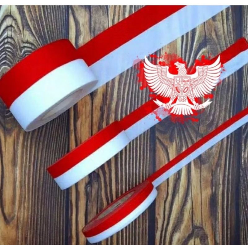 

(1 roll ) PITA KAIN MERAH PUTIH / PITA MERAH PUTIH KEMERDEKAAN 17 AGUSTUS HUT RI UKURAN 1 INCH 2 INCH 1.5 INCH 1/2 INCH