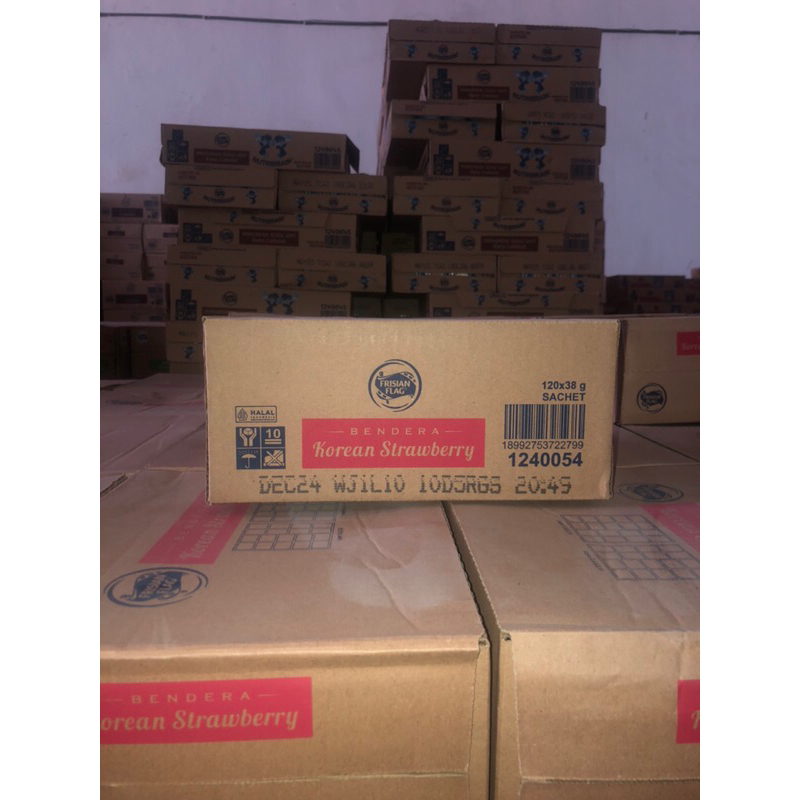 

Frisian Flag Bendera Kental Manis Korean Strawberry Carton Sachet 38g [20 Sachet]