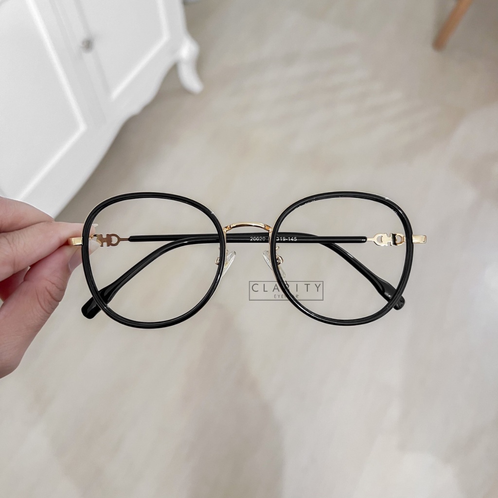 CLARITYEYEWEAR #20020 Frame Kacamata Pria/Wanita Fashion Bluehcroimc,Photochromic