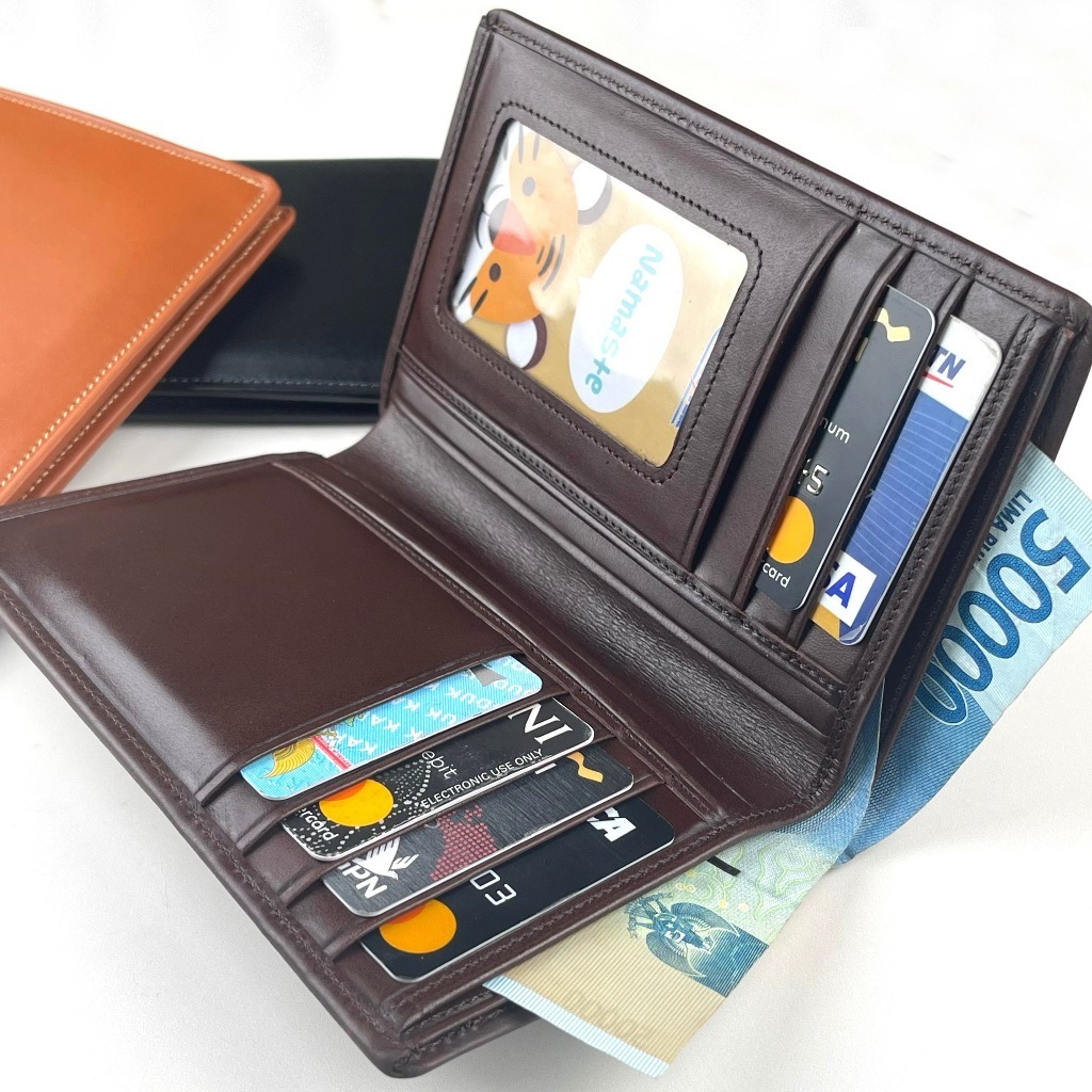 Dompet medium kulit asli pria wanita