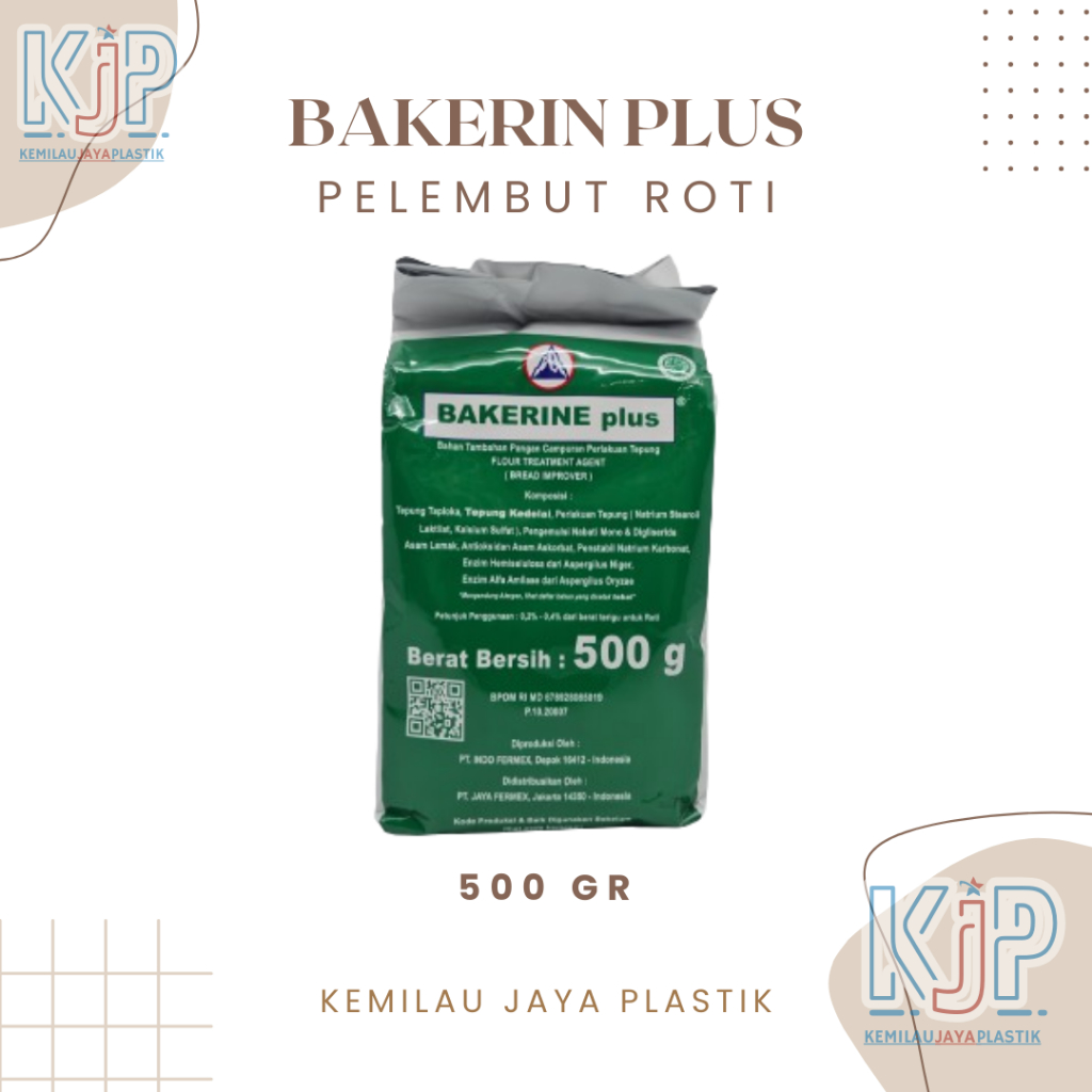 

Bread Improver Bakerin Plus / Pelembut Roti 500 GR