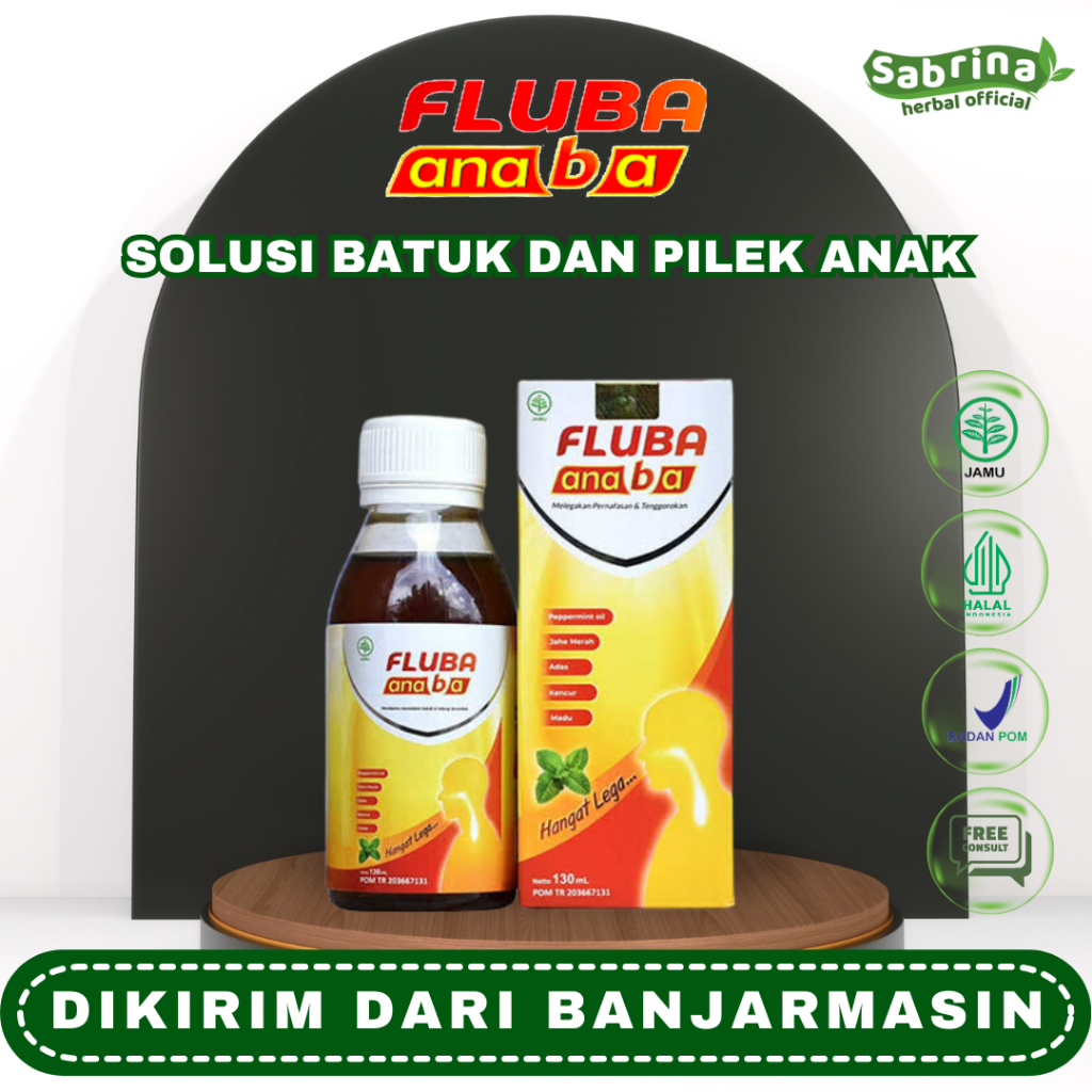 Madu Fluba Anaba Herbal Obat Ampuh Atasi Batuk dan Flu Gangguan Pernapasan Anak Banjarmasin