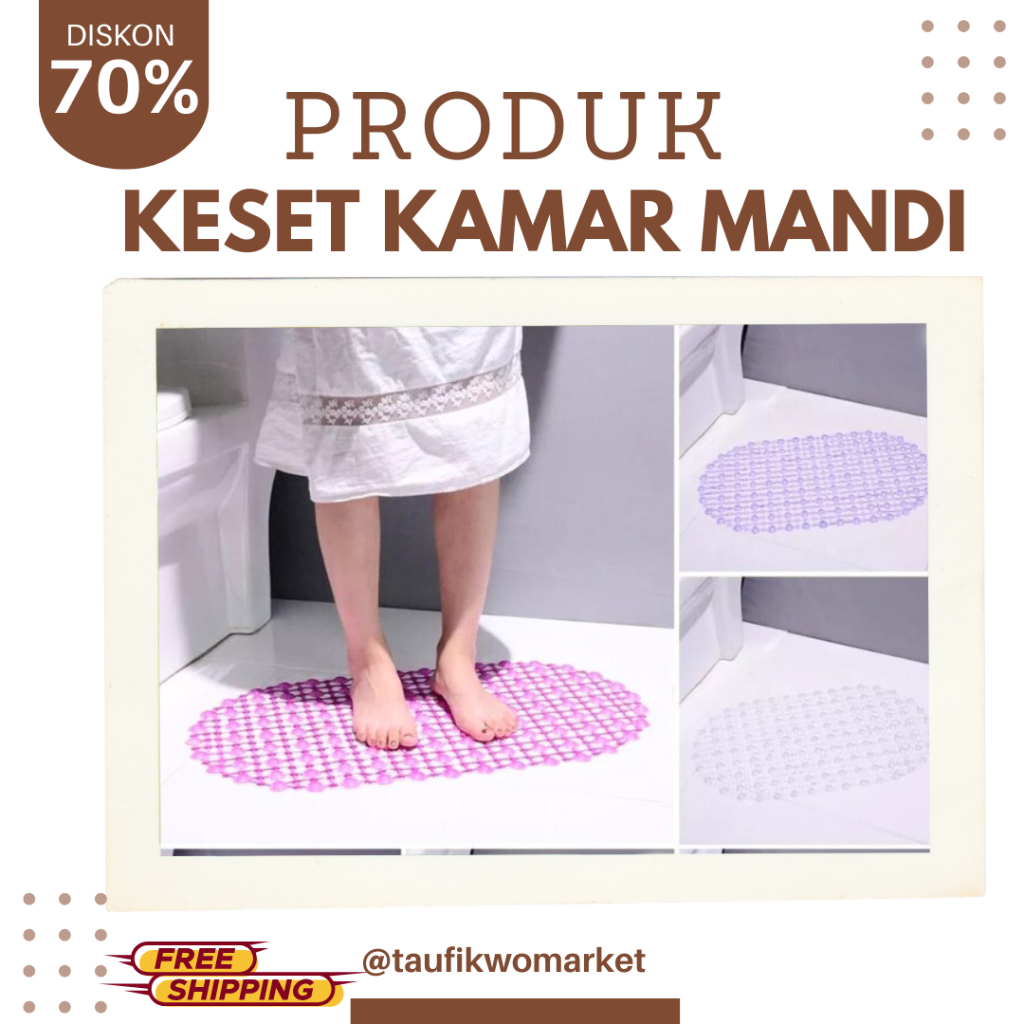 Keset Kamar Mandi / Keset Anti Slip / Keset Anti Licin||Keset Kamar Mandi Anti Slip